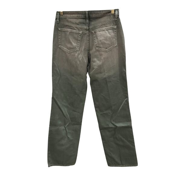 L'AGENCE Jones Ultra High-Rise Stovepipe Jeans Jade Green 26 - Picture 8 of 11